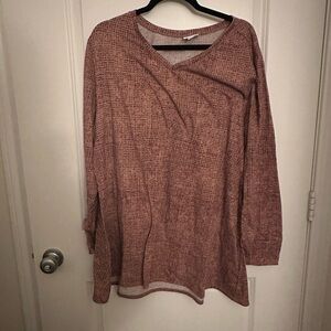 LuLaRoe Mauve Long Sleeve Top 2X